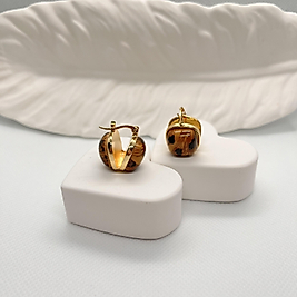 Vip kare form 2 taraflı küpe