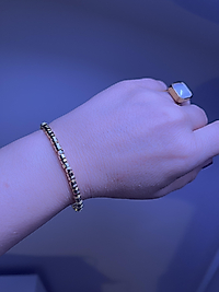 Rodyum kaplama topcuklu bilezik