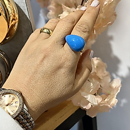 Damla model mineli yüzük