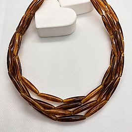 3 lü kehribar kolye