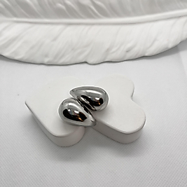 Çelik damla küpe orta boy