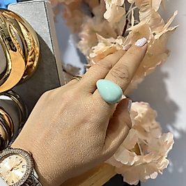 Damla model mineli yüzük