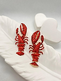 Kırmızı Istakoz Küpe