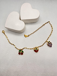 Çelik halhal yaza uygun meyve temalı