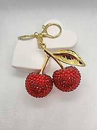 Kiraz anahtarlık çanta charmı