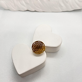 Yaşam çiçeği çelik yüzük