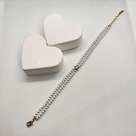 İkili minik incili özel seri bileklik