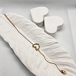 düğüm kalp çelik bileklik