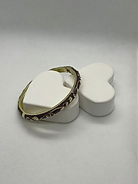 Mineli Zirkon Taşlı Mor Kelepçe