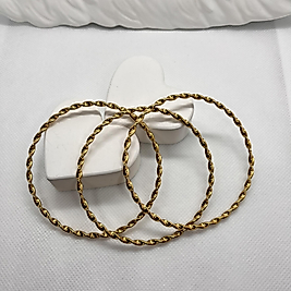 burgu model çelik ajda bilezik (60 mm)