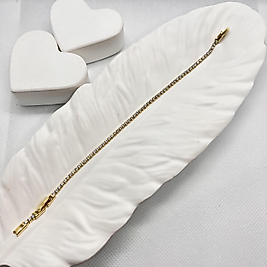 Özel seri 14 k altın rengi 2mm su yolu bileklik