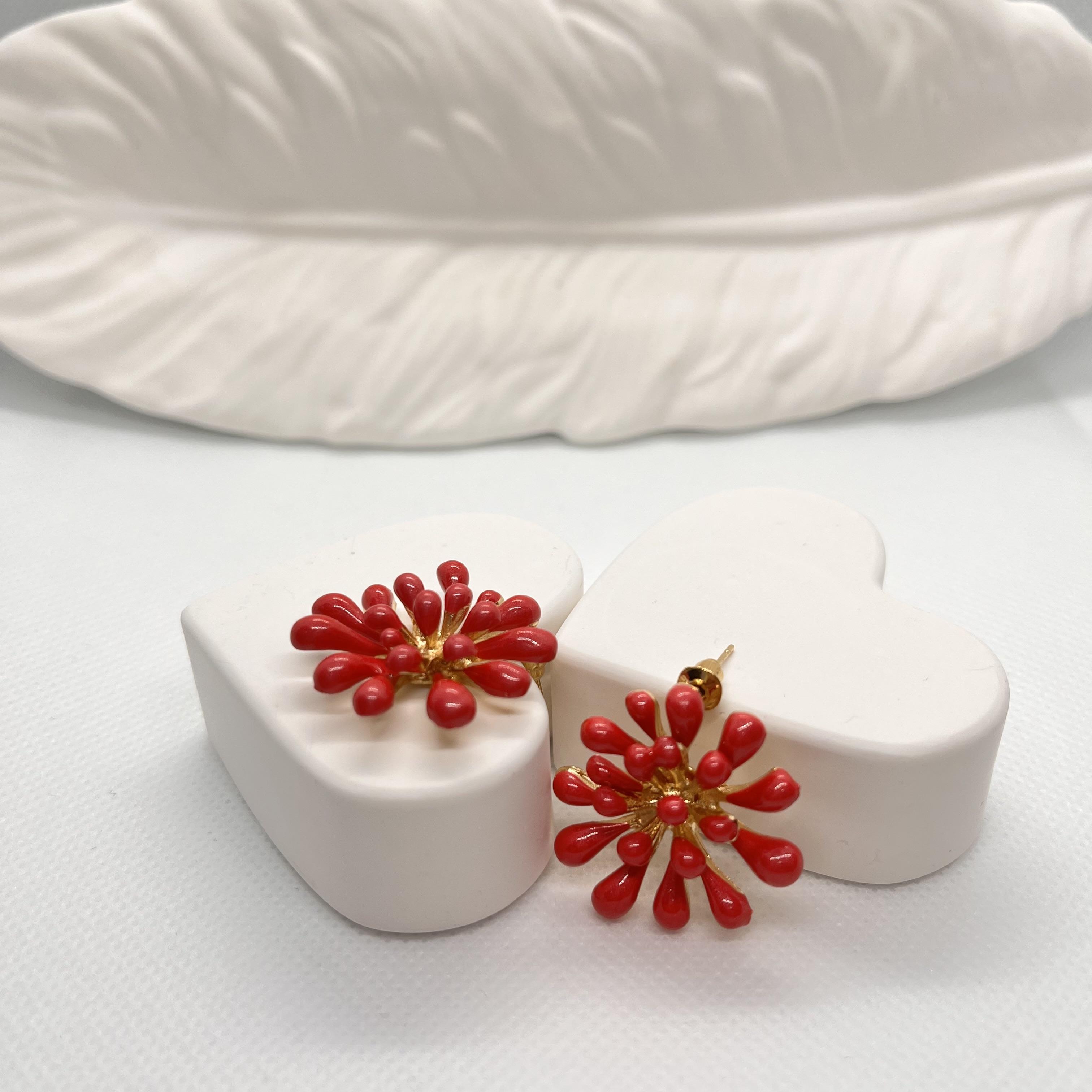 Vip mineli saçaklı renkli küpe