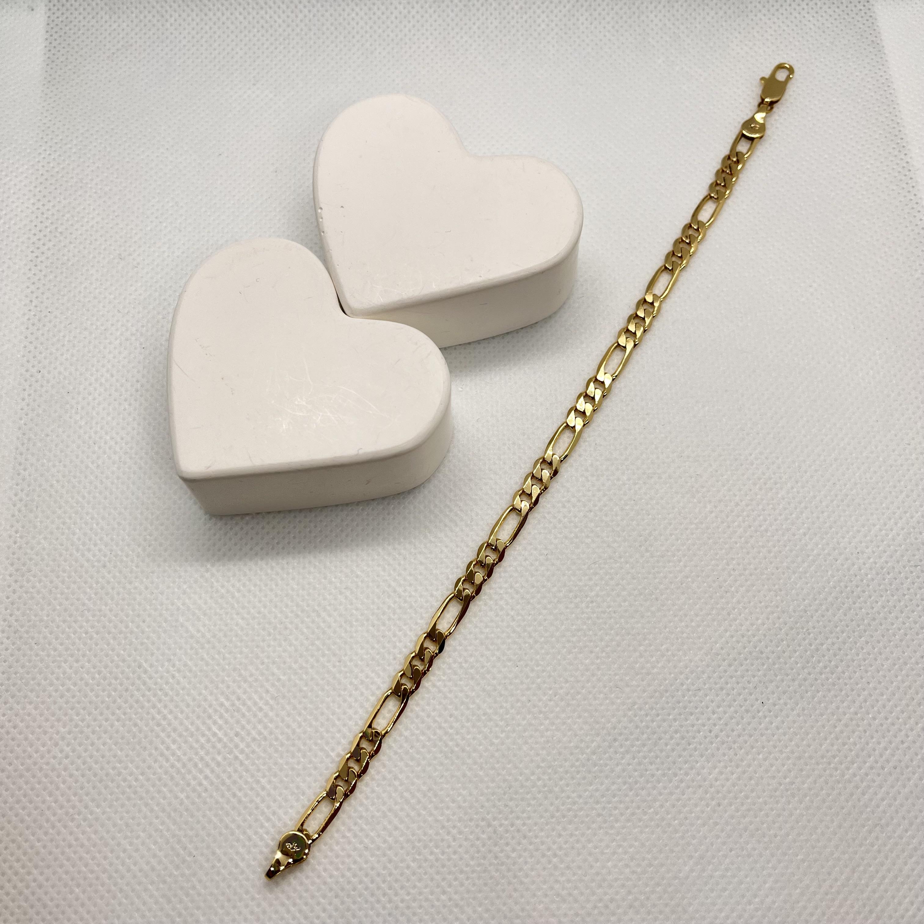 Özel seri vintage bileklik 14 k altın rengi