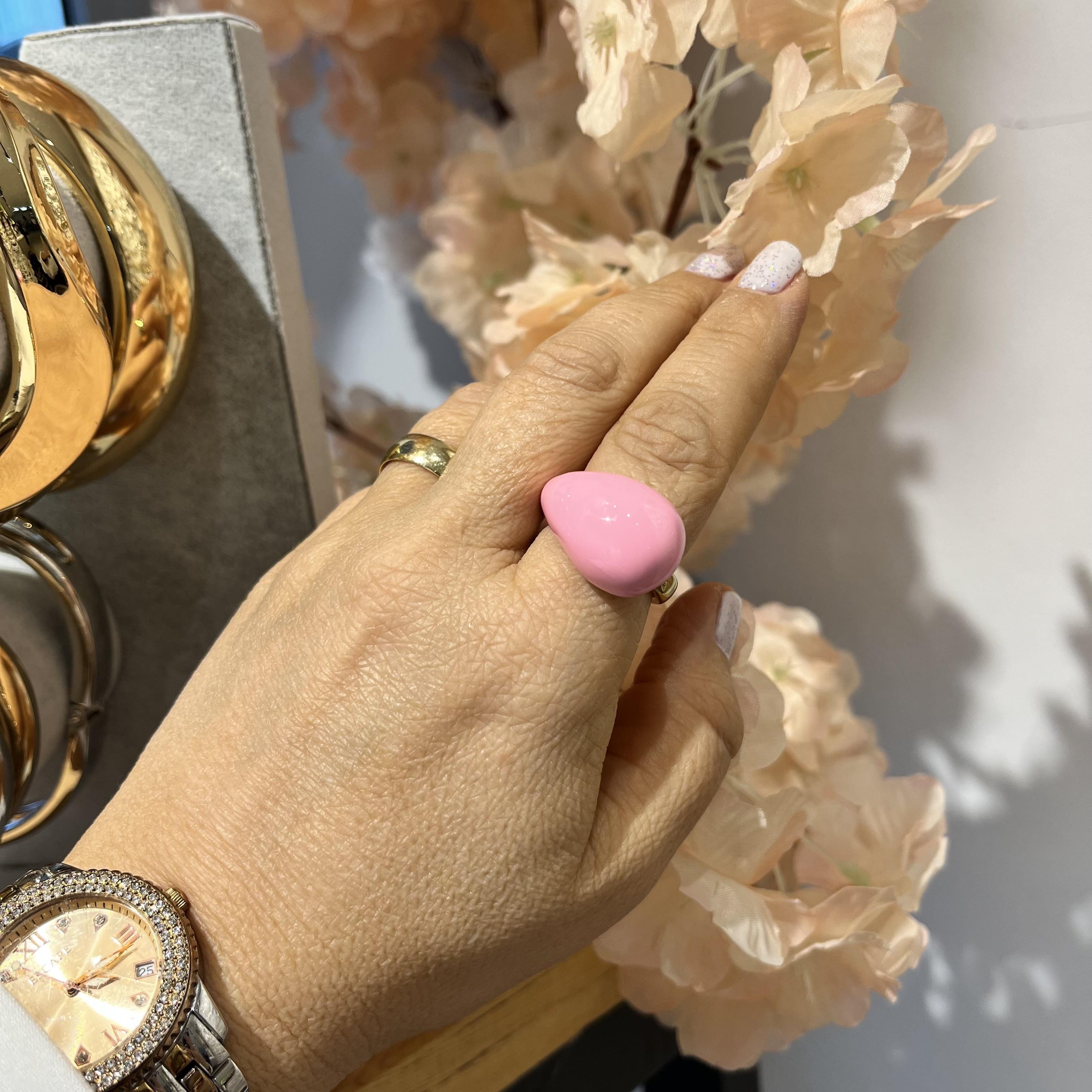 Damla model mineli yüzük