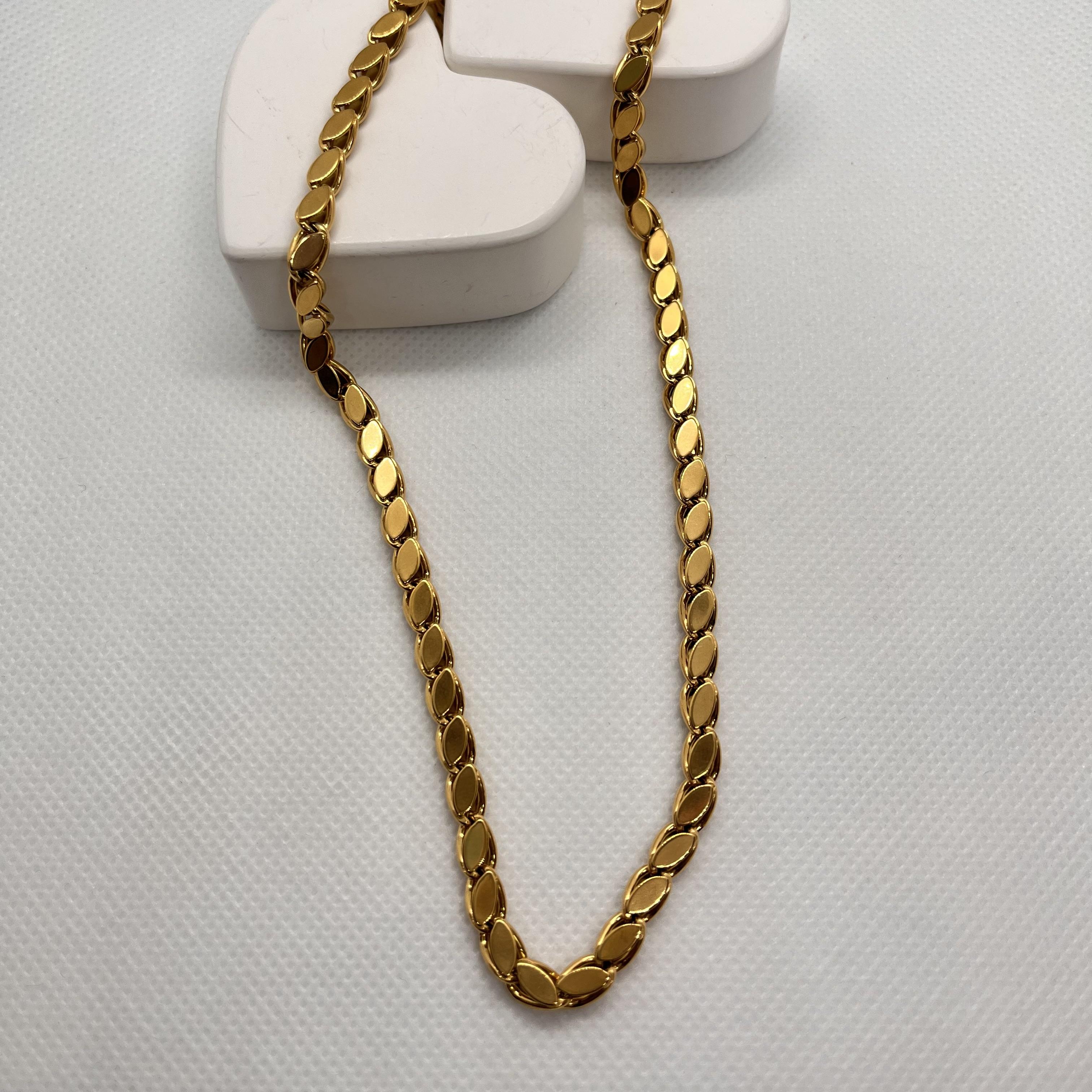 Arpa model çelik kolye(45-50cm)