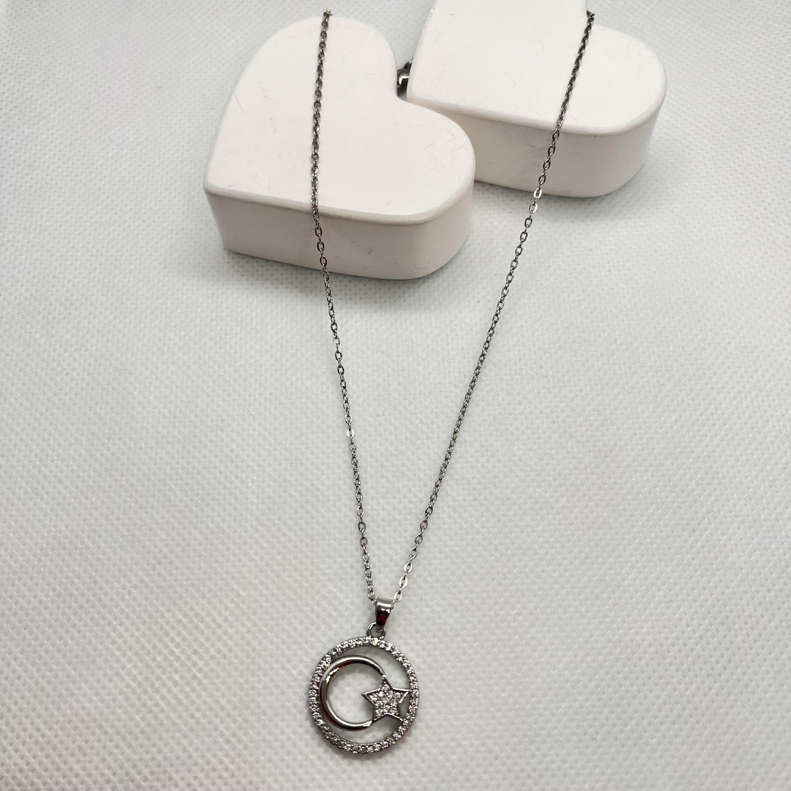 Ay yıldız Çelik kolye