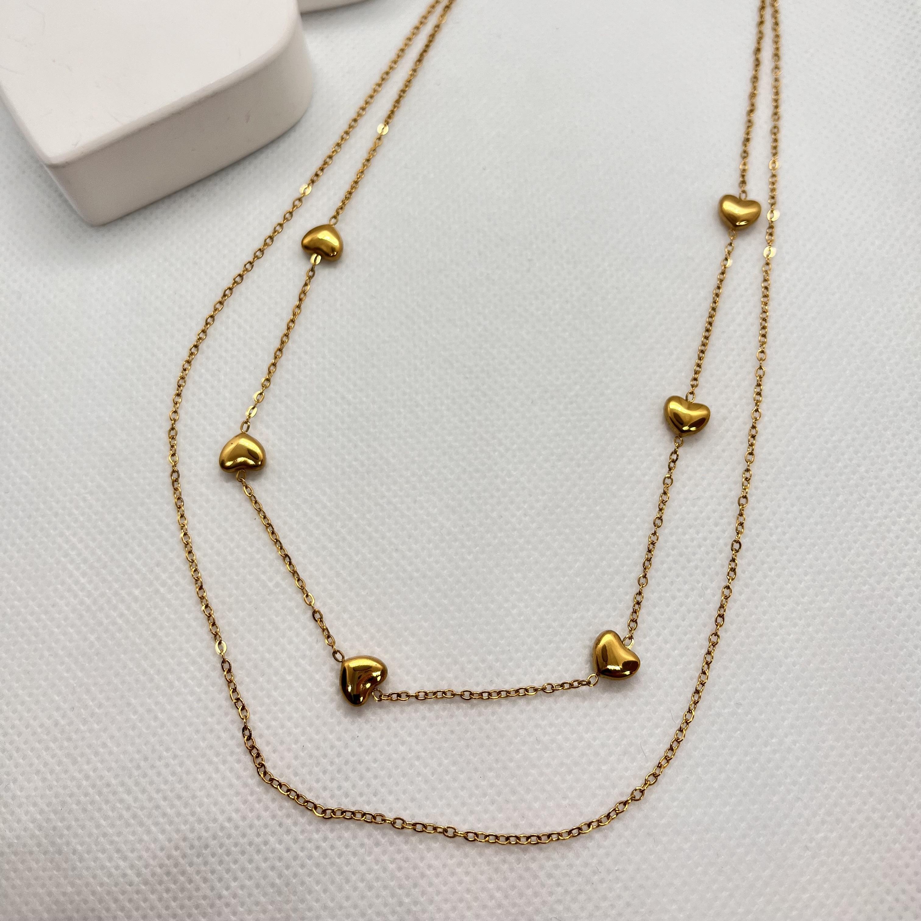 2li kalpli çelik kolye