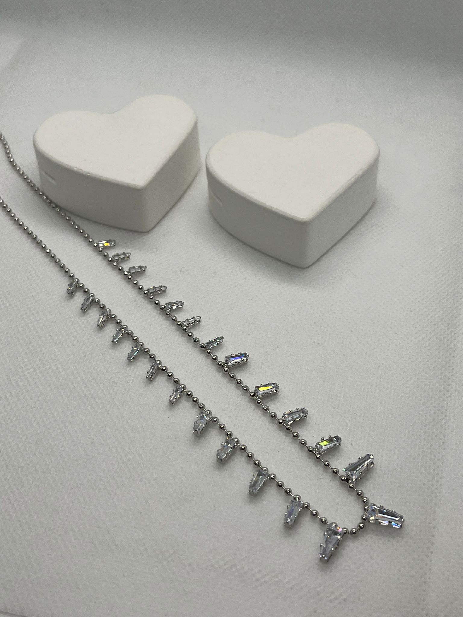 Zirkon Taşlı Vip Seri Gümüş Renk Kolye (40-45cm)