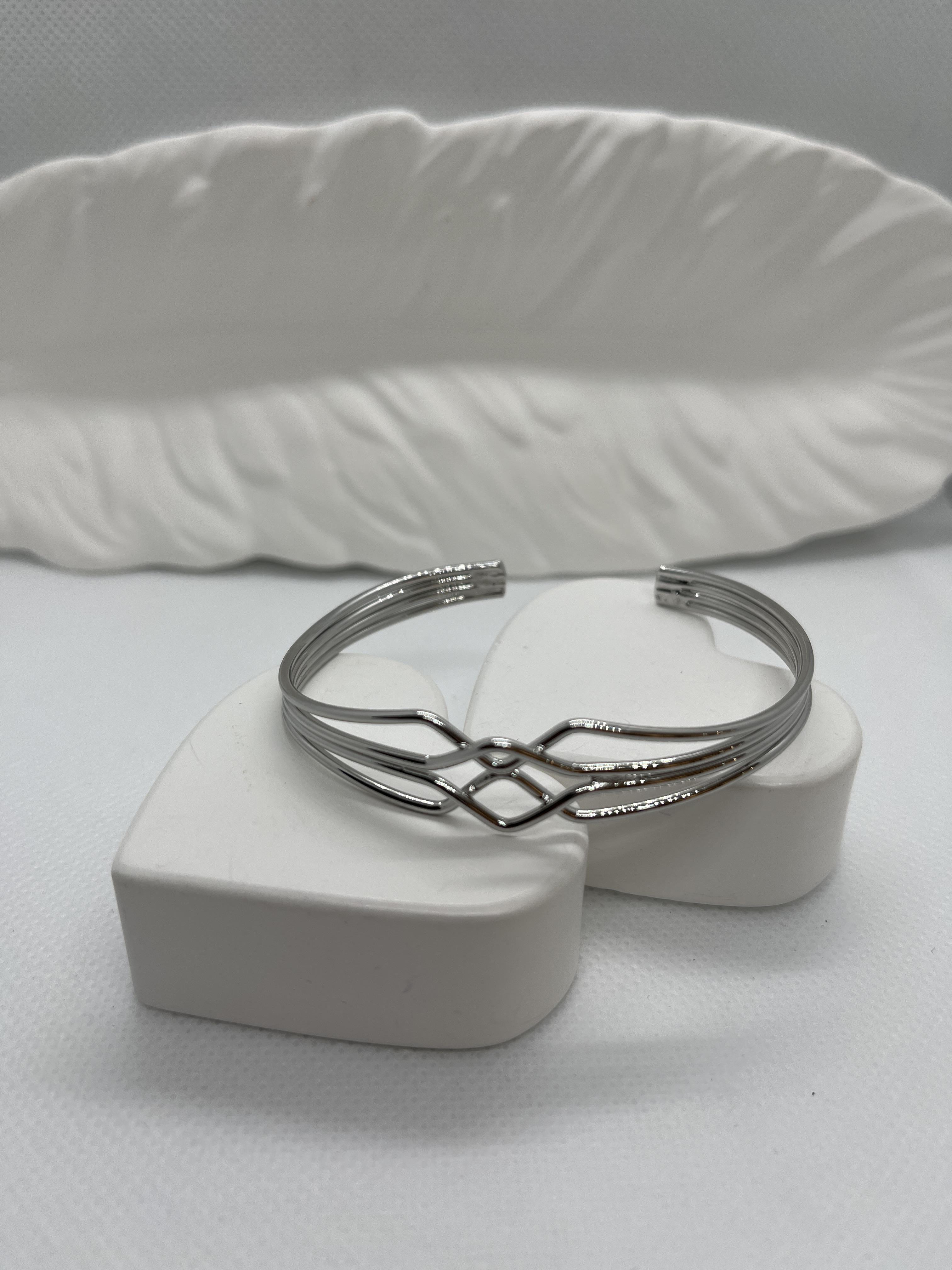 Gümüş Renk Kaplama Bileklik