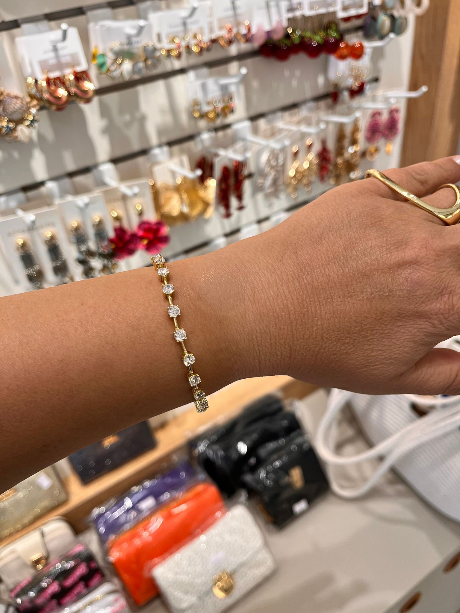 Zirkon Taşlı Xuping Suyolu Altın Renk Bileklik