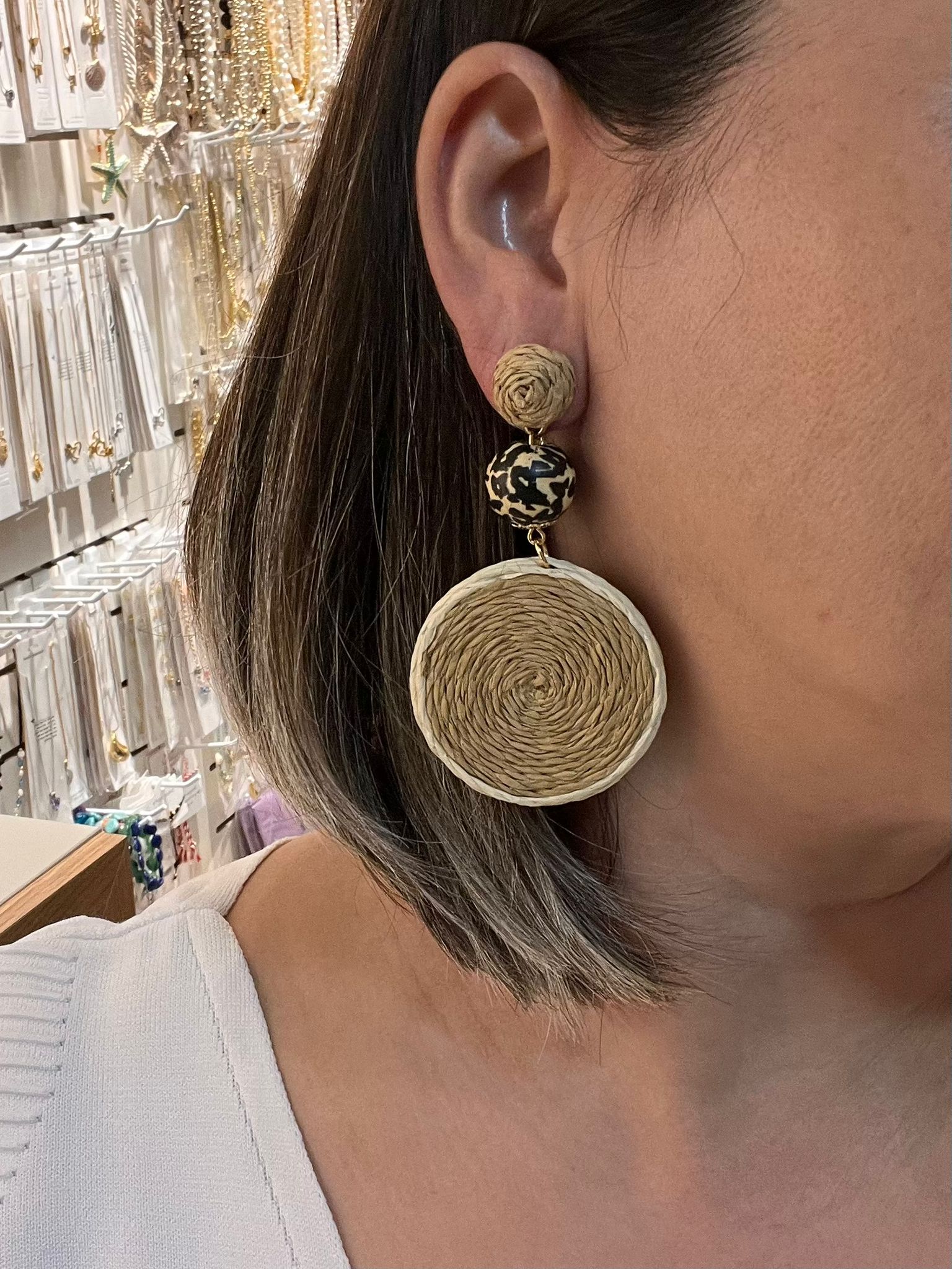 Toplu Yuvarlak Hasır Küpe